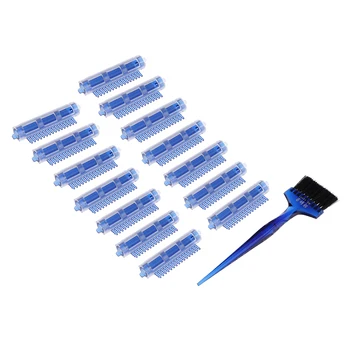 

24Pcs Hair Clip Perming Rod Bars DIY Hair Roots Perm Rollers Blue