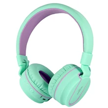 ROCKPAPA Bluetooth стерео портативные складные растягивающиеся беспроводные детские наушники с микрофоном 3,5 мм аудио разъем