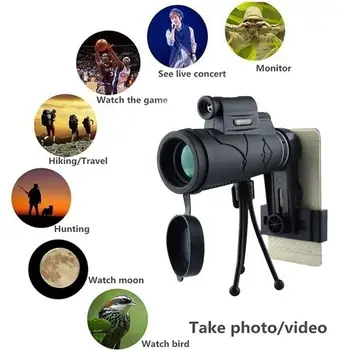 

Viewing Glasses HD Telescope Illumination Measuring Mountaineering 22MM 12× Outdoors Night Vision Goggles Practical Optics
