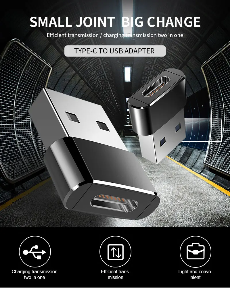 Адаптер для мобильного телефона type-C Женский к Usb Мужской адаптер USB Мужской к type-C женский USBA Мужской к type-C Женский USB адаптер