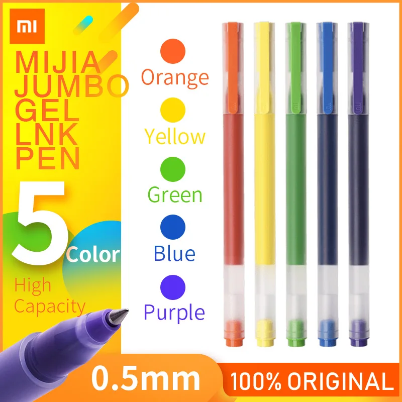 Ручка Xiaomi Mijia Pen Mi ручки для подписей с швейцарским стержнем 0 5 мм ролик синими