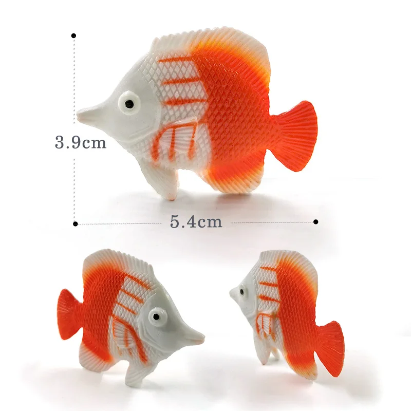 12 шт. Малый Kawaii морской рыбы Золотая рыбка животное модель фигурку для Diy торта на