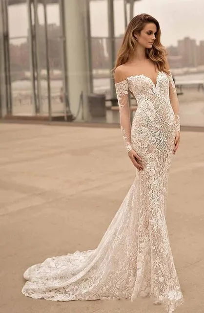Berta 2020 Mermaid Long Sleeves Wedding 