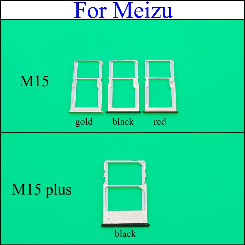 YuXi For Meizu M15 M871Q M15 plus SIM Card Tray Slot Holder Adapter Replacement Parts