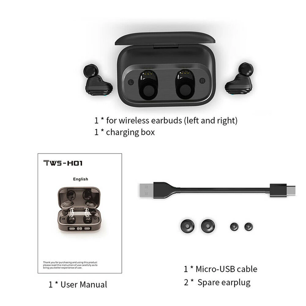 H01 TWS Bluetooth наушники Аурикулярные Bluetooth Супер Мини сенсорное управление функция беспроводные наушники Bluetooth fone de ouvido