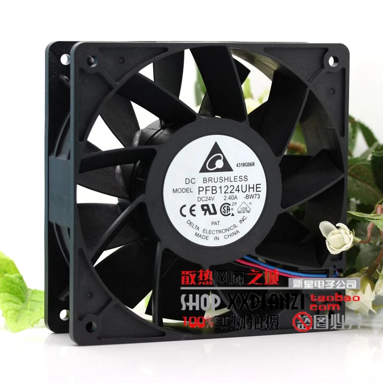 

Original 12CM 24V 2.40A PFB1224UHE three line violent inverter cooling fan