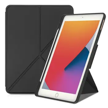 

Case for iPad 7th 8th generation 10.2 inch, Multi-Angle Stand iPad Air 3 Protective Cover,Soft Back Cover with Pencil Holde
