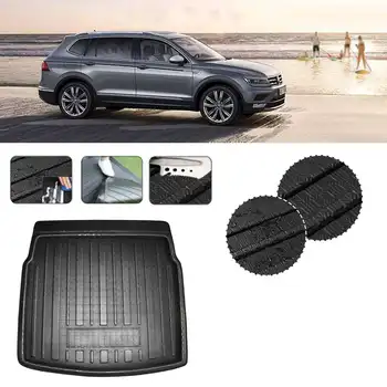 

Car Cargo Liner Boot Tray Rear Trunk Cover Matt Mat Floor Carpet Kick Pad For Volkswagen For VW Tiguan MK2 2017 2018 2019