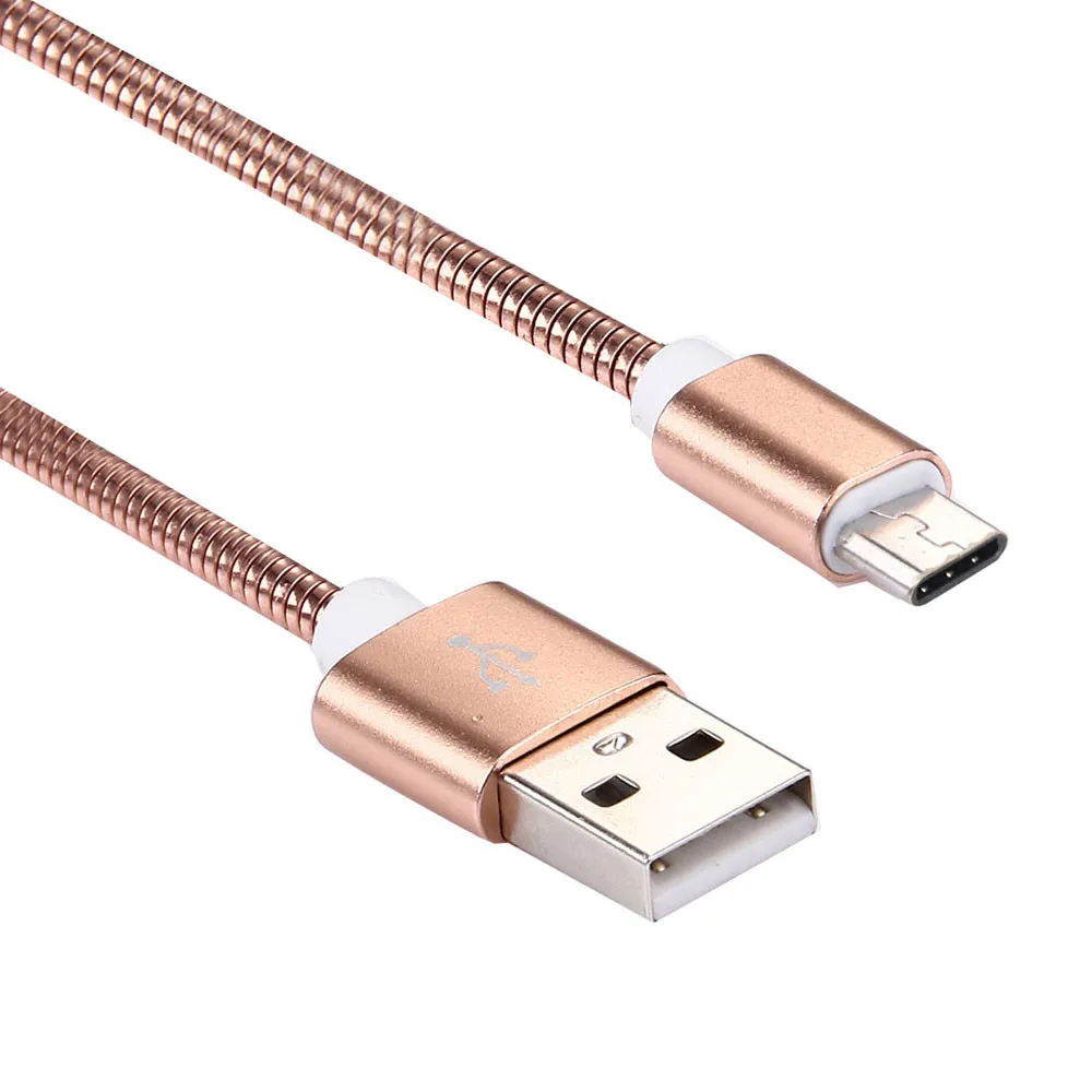 High Quality 1M Soft Metal USB-C USB 3.1 Type C Data Charge Charging Cable Faster Charger Type C Connector#LR2