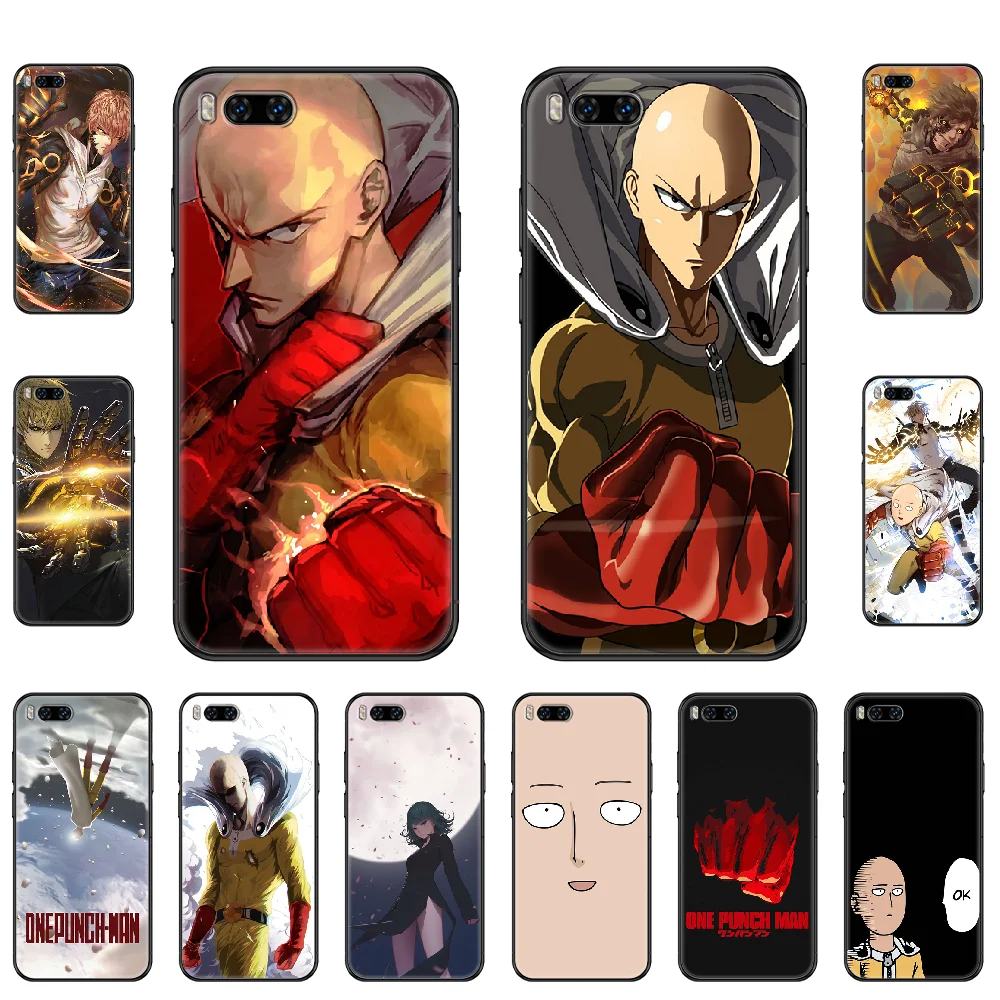 Аниме One Punch Man чехол для телефона Xiaomi Mi 6 8 9 A1 2 3 Max3 Mix2 Mix2S X T Lite Pro черный тренд Etui art