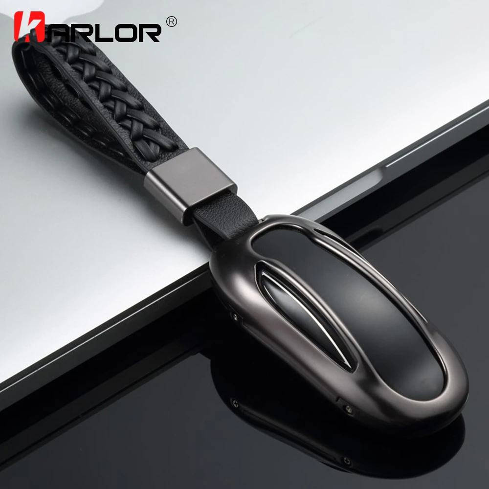 Style Aluminum Alloy Car Key Case Shell Cover Black for Tesla Model X Style Aluminum Alloy Car Key Case Shell Cover Black for Tesla Model X