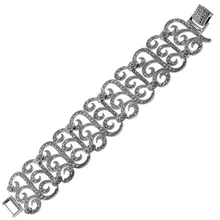 925 пробы серебряный браслет из марказита