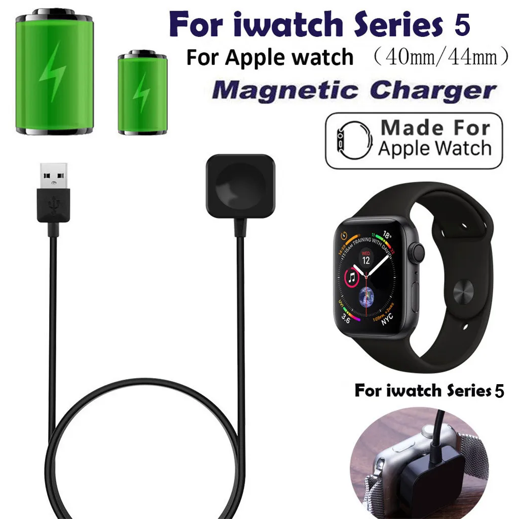 Магнитный беспроводной зарядный кабель зарядная док-станция для iWatch Series 5 40/44 мм