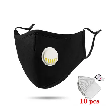 

Filtration PM 2.5 Face Mouth Mask Dust Respirator Washable Reusable Masks Cotton Unisex Mouth Muffle Anti-fog Activated carbon