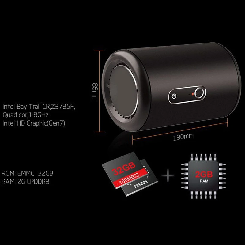 Мини ПК Чехлы 2G RAM 32GB SSD HDMI RJ45 USB мини настольный Встроенная камера и микрофон