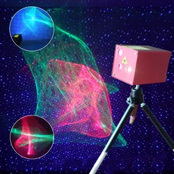Proyector láser Mini RGB Aurora Star, iluminación de escenario, fiesta, boda, DJ, Disco, vacaciones, coche, baile
