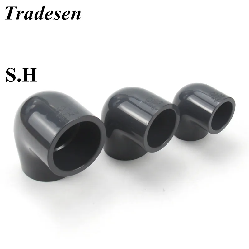 

1 шт. I.D20mm-50mm серый черный ПВХ соединитель UPVC локоть суставов аквариумный аквариум DIY Инструменты для орошения сада водопроводные соединители