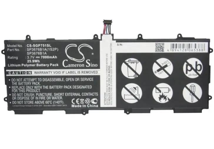 Cameron sino 7000 мА/ч батарея для SAMSUNG Galaxy Note 10 1 LTE Tab 2 GT P7510 7511 N8000 N8010 N8013 P5100 P5110|Цифровые