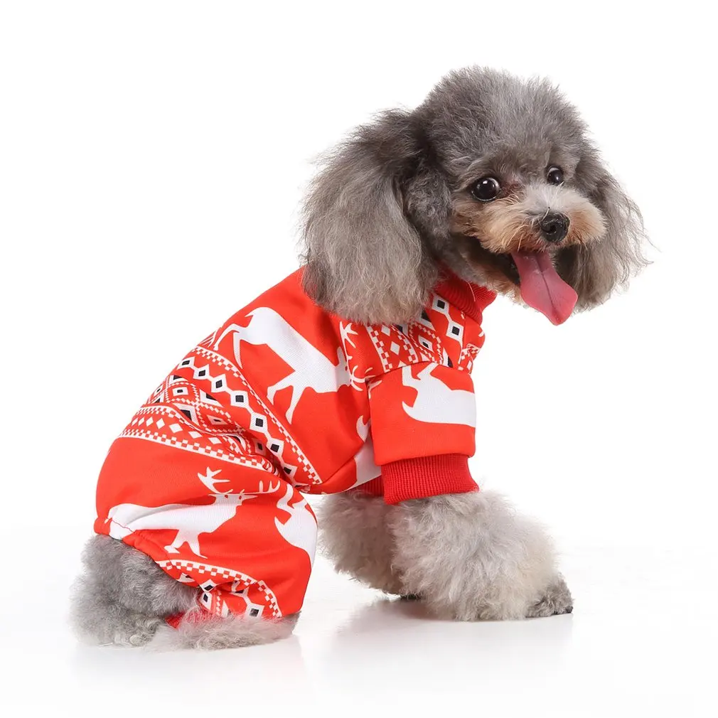 Костюмы для собак рождественские лося пальто для собак рождественские костюмы для щенков Милая Одежда для собак зимние наряды для собак