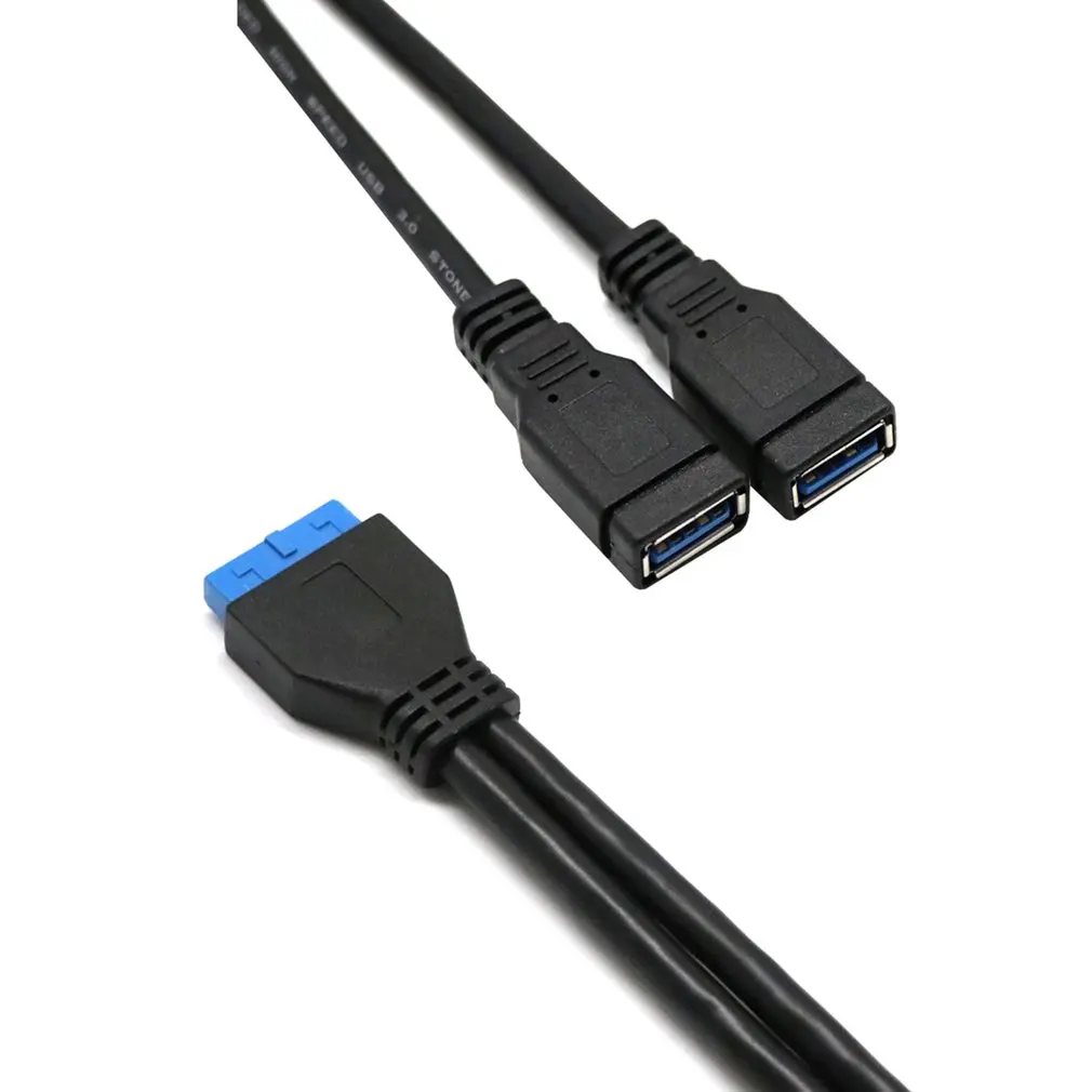 10 дюймов 2 Порты Usb 3 0 Тип а до 20Pin материнскую плату гнездовой разъем Y Кабель