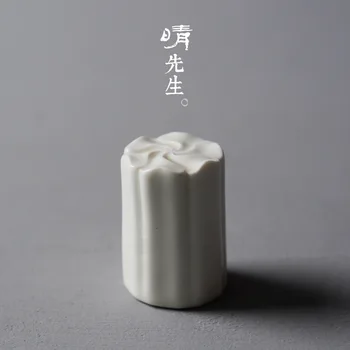 

Manual Ceramics Plum Blossom Cover Place Pot Lid The Shelf Tea Set Parts Tea Ceremony Zero Match Jindezhen Grass And Wood Ash