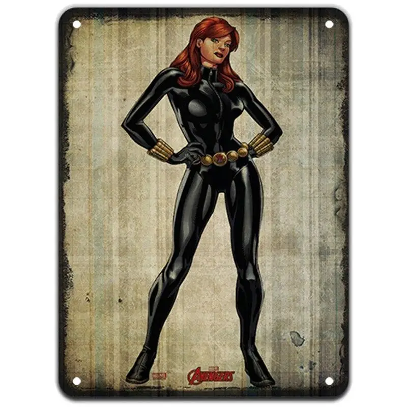 Супергерой табличка металлическая винтажная жестяная вывеска Pin Up потертый шик Декор винтажные металлические знаки бар украшение металлический плакат паб металлическая пластина