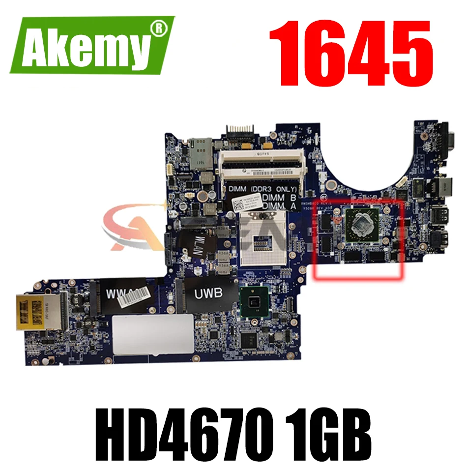 Akemy For DELL XPS 1645 Laptop Motherboard CN-0Y507R 0Y507R Y507R DA0RM5MB8E0 Support I7 CPU PM55 HD4670 1GB | Компьютеры и офис