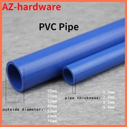 Red/White PVC Pipe OD 20mm 25mm 32mm 40mm 50mm 63mm Agriculture Garden Irrigation Tube Fish Tank Water Pipe 40-50cm 1 Pcs