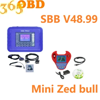 

Newest SBB V48.99 Key Programmer+Mini Zedbull Key Programmer red color Mini Zedbull Key Transponder key programmer Free shipping