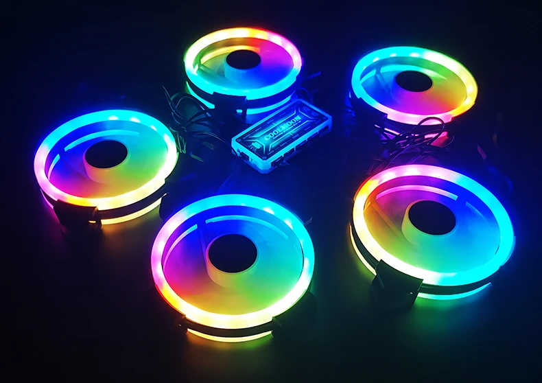 ventilador com ir remoto silencioso computador caso