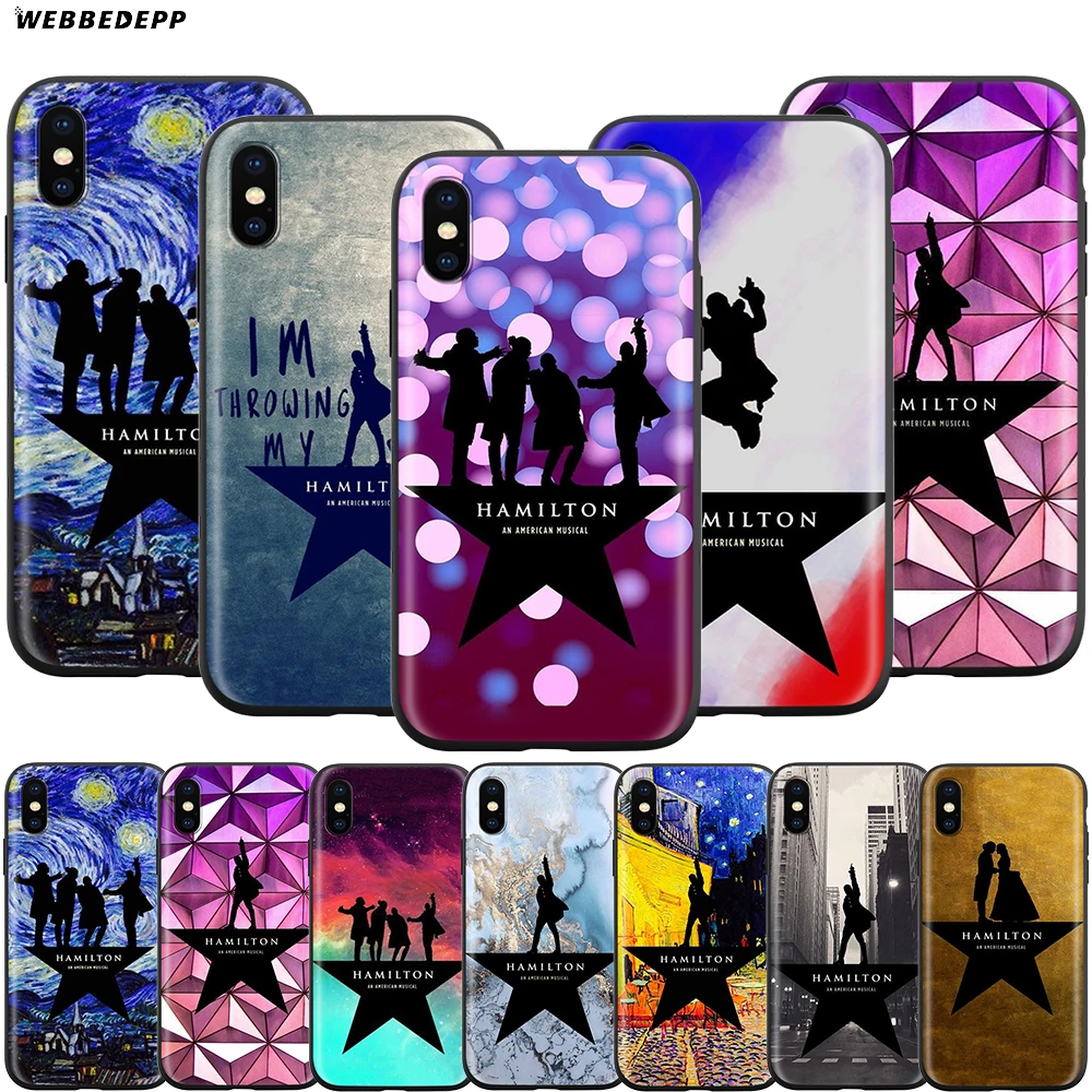 Webbedepp чехол с музыкальными мотивами Гамильтона для Apple iPhone 12 Mini 11 Pro XS Max XR X 8 7 6 6S Plus 5