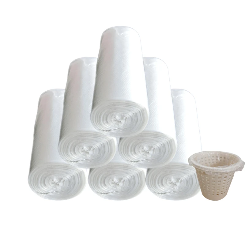 60x80cm White Trash Bags Household Kitchen Disposable Plastic Bags