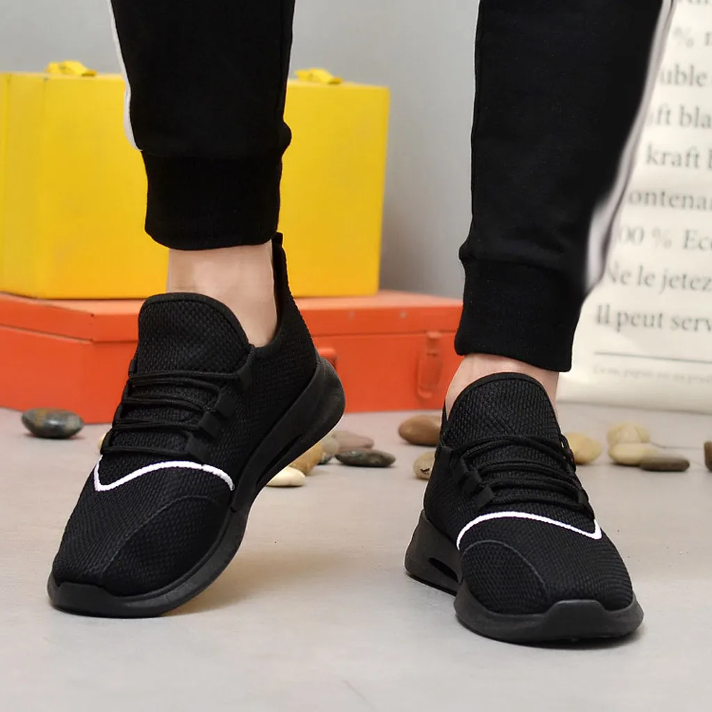 SFIT New Casual Shoes Men Breathable Patchwork Autumn Mesh Shoes Sneakers Fashionable Breathable Strap Movement Shoes