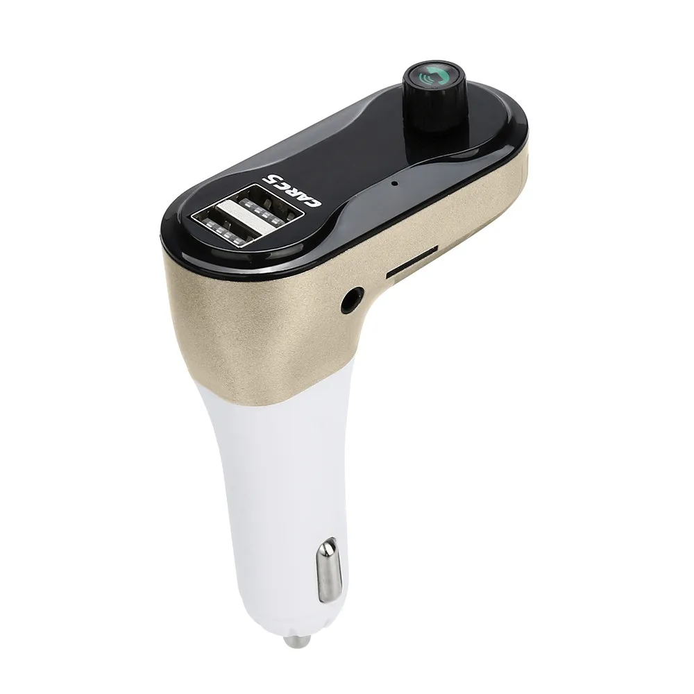 20# Беспроводной fm-передатчик Bluetooth 4,2 Handsfree Car комплект MP3 проигрыватель TF карта u-диск AUX С микрофоном 2.1A Dual USB адептером