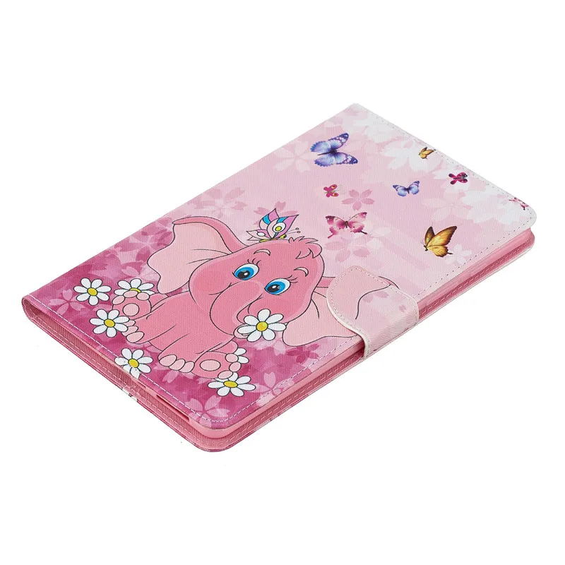 Kawaii чехол для планшета с единорогом, котом и цветами, чехол для samsung Tab A 8,0, кожаный чехол для Galaxy Tab A 8,0 T290 T295