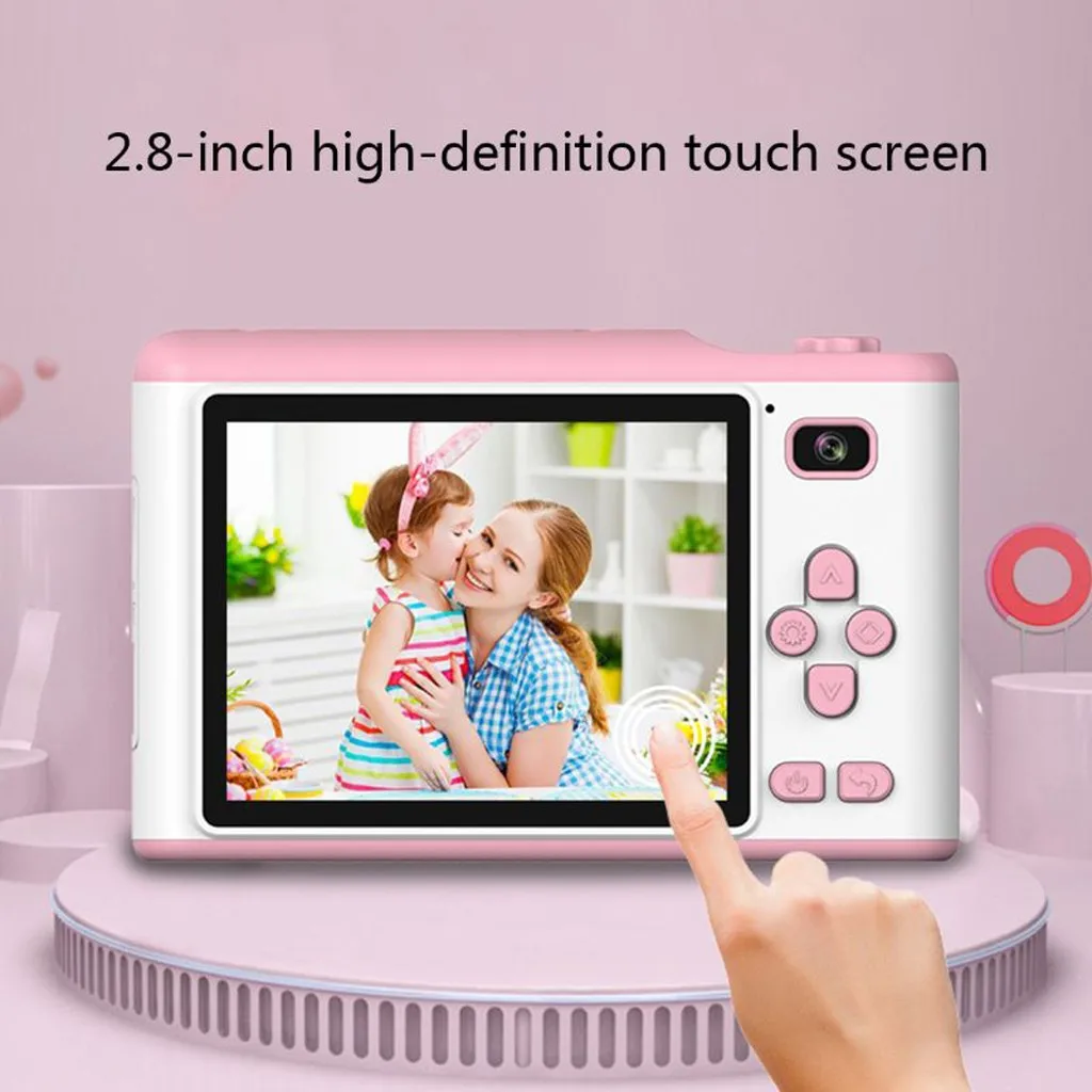 Детская камера 8.0MP креативная цифровая двойная камера 2,8 дюймов экран 4X цифровой зум портативная мини-камера лучшие подарки для детей