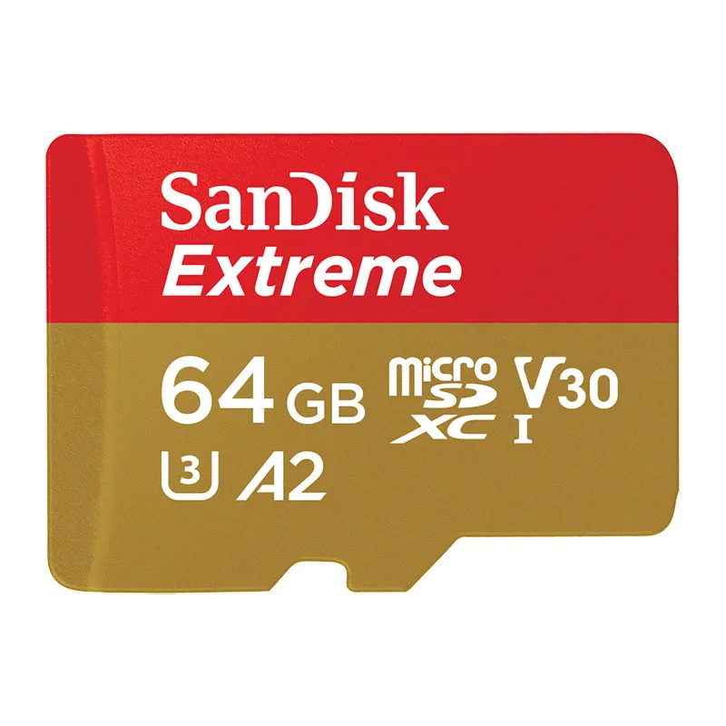 SanDisk Extreme Micro SD карта 32 Гб 64 Гб карта памяти 128 ГБ UHS-I U3 V30 A2 4K Micro SD 256 Гб 400 ГБ TF/SD карта класса 10 SDHC SDXC-2