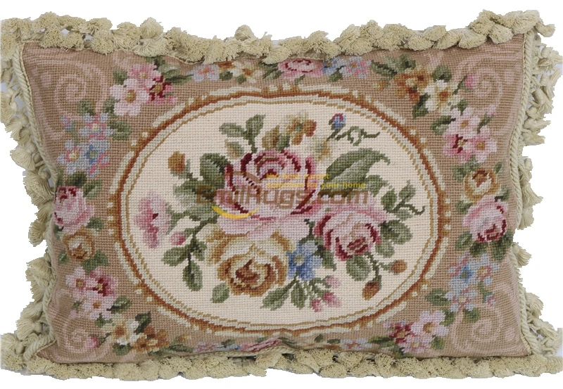 216-9 14x20 10k Кружево Подушка 40х40 декоративная вязаная мяч шерстяные-розовый - Цвет: 216-9 14x20 10k