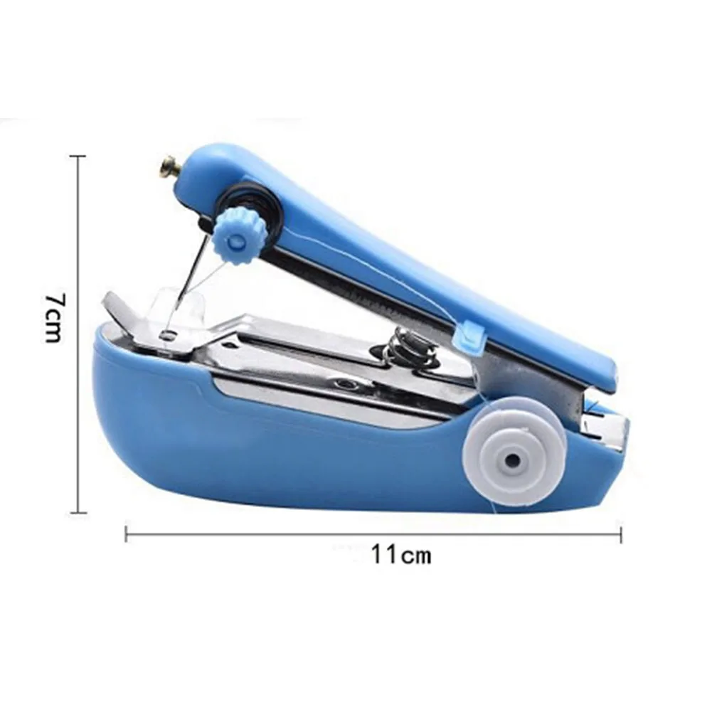 Needlework Tool Beginners Clothes Fabrics Portable Handheld Mini Manual Sewing Machine Crafts Cordless Embroidery Home Travel