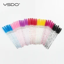  Disposable 5-50 Pcs Crystal Eyelash Brushes Diamond Handle Mascara Wands Eyelash Extension Makeup Tools Eyelash Brush wholesale 