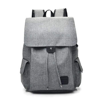 

Canvas Backpack Solid Backpack Large Capacity Travel Backpack School Rucksack Girls Boys Bookbag Unisex Rucksack Mochila