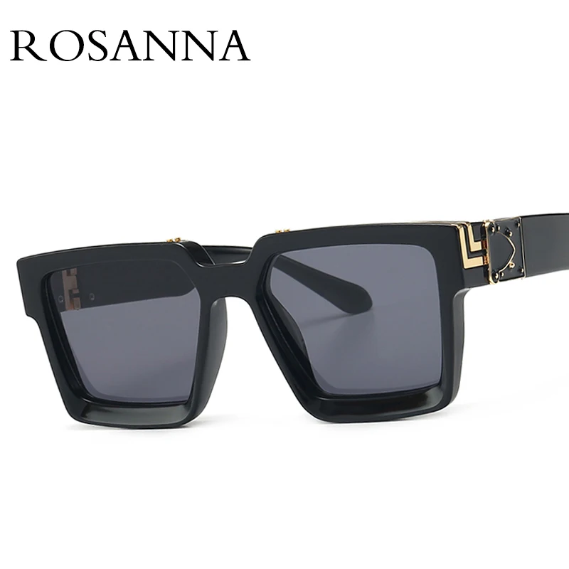 Новые Модные прямоугольные солнцезащитные очки для женщин, роскошные брендовые дизайнерские винтажные мужские классические очки с заклепками, женские мужские очки UV400 oculos