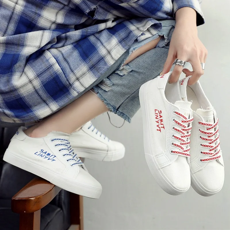 

2019 Spring WOMEN'S Shoes Korean-style Sail Solid Color Casual Street Snap New Style Solid Color Solid Color Versatile Low-top S