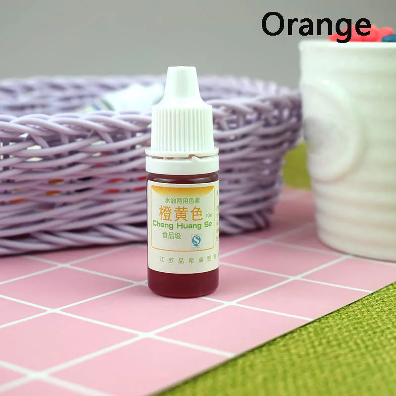 Orange Красящий пигмент слизи Кристалл грязи УФ смолы окрашивание воды масло двойного назначения пигмент DIY ремесло SNO88 - Цвет: Orange
