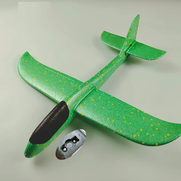 48cm Not Lamp Green Светится в темноте игрушки EPP пена ручной бросок самолет Открытый Запуск планер самолет подарок 35 см интересные игрушки для детей Детская игра - Цвет: 48cm Not Lamp Green