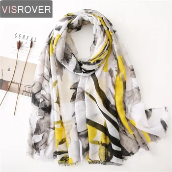 

Visrover 2020 New Hijab Scarves Summer Spring Scarf For Women Shaw Beach Dress Wrap Bohemian Scarfs Lady