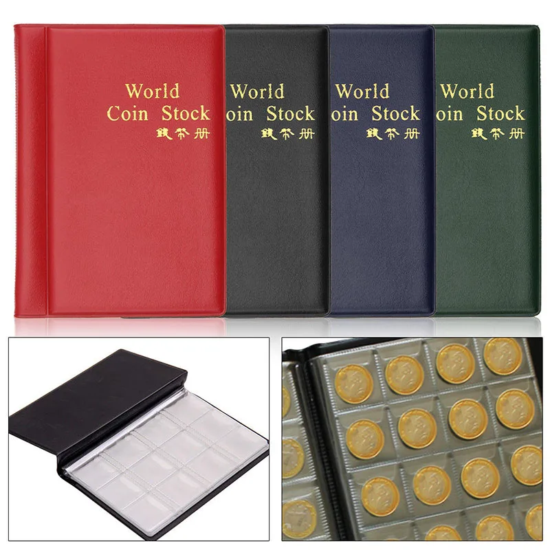 Money Boxes World Coin Stock 120 Pockets Collection Storage Holder Album Book | Дом и сад