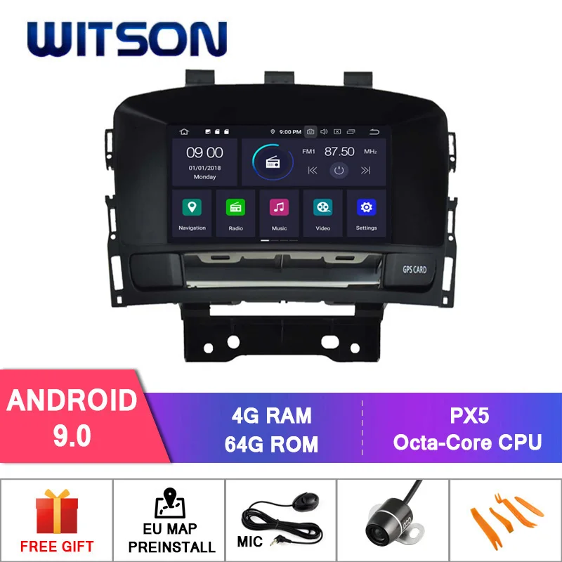 DE со! WITSON Android 9,0 Восьмиядерный PX5 автомобильный dvd-плеер для OPEL ASTRA J 2010-2012 ips 4 Гб ram 64 Гб rom Автомобильный gps навигатор