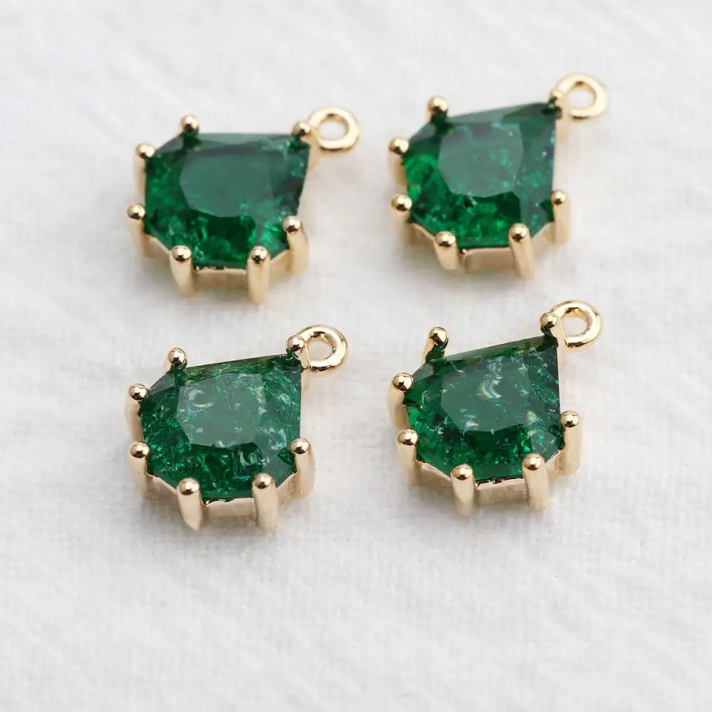 GUFEATHER M526, ювелирные аксессуары, 18k позолоченные, diy циркон кулон, diy серьги, ручной работы, прыгающее кольцо, изготовление ювелирных изделий, 6 шт./лот