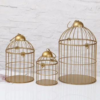 

European retro iron bird cage flower stand bird cage balcony outdoor decoration pet supplies decorative bird cage
